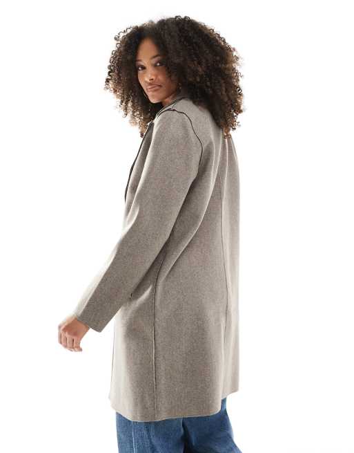 Only - Cappotto sartoriale marrone chiaro , 2 di 4