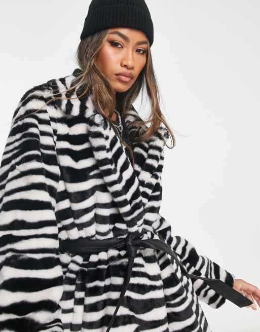 Cappotto zebrato clearance