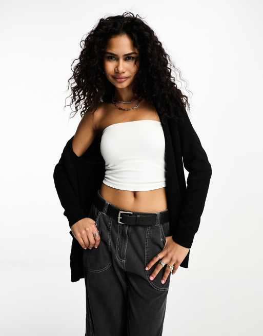 Only - Cardigan in maglia leggera nero , 3 di 4