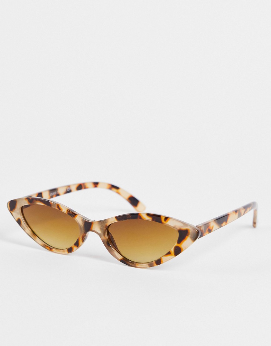 Only Cateye Sunglasses In Brown Tortoiseshell