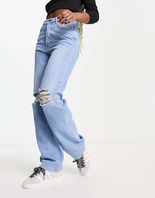 Wide Leg Loose Fit High Waist Jeans