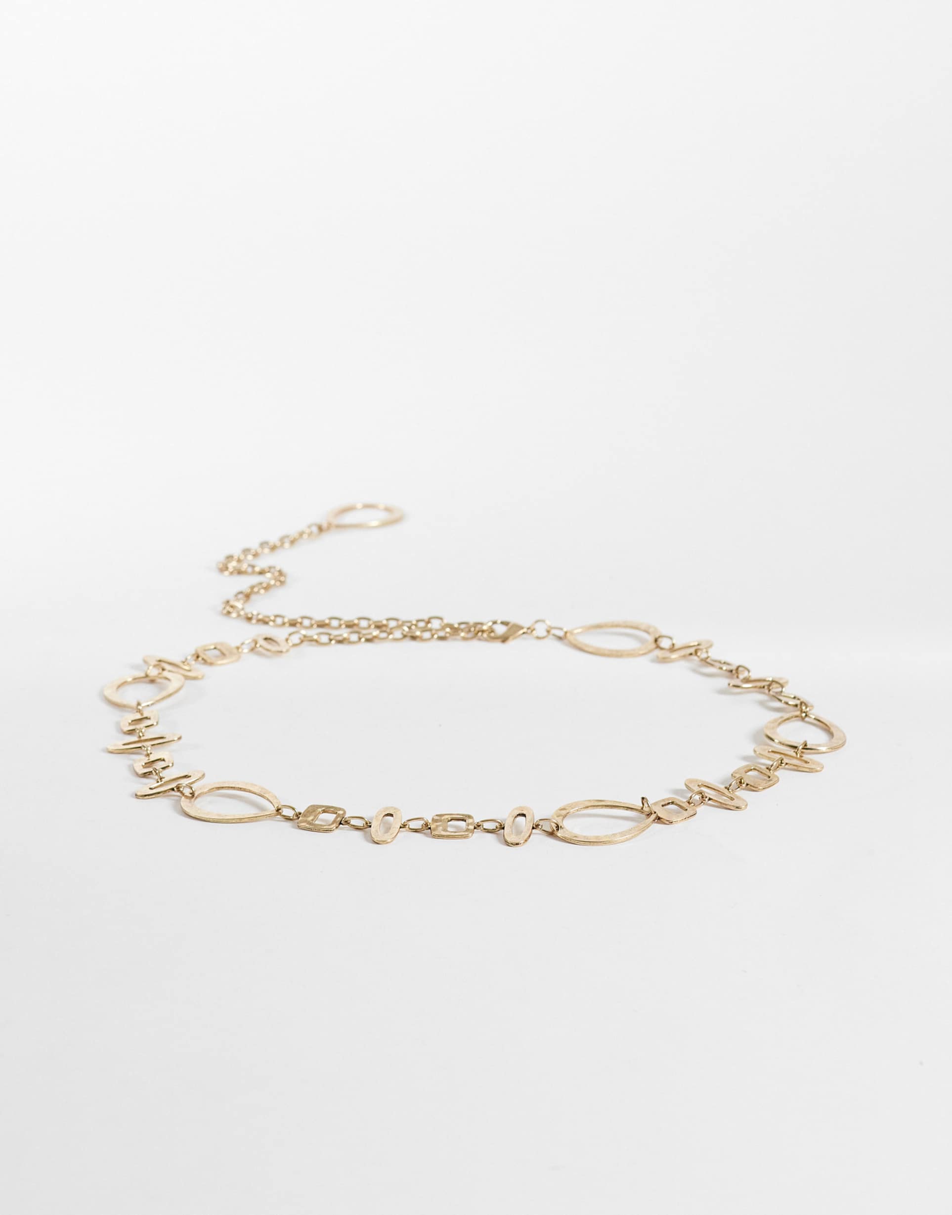 only chain belt in brown tones