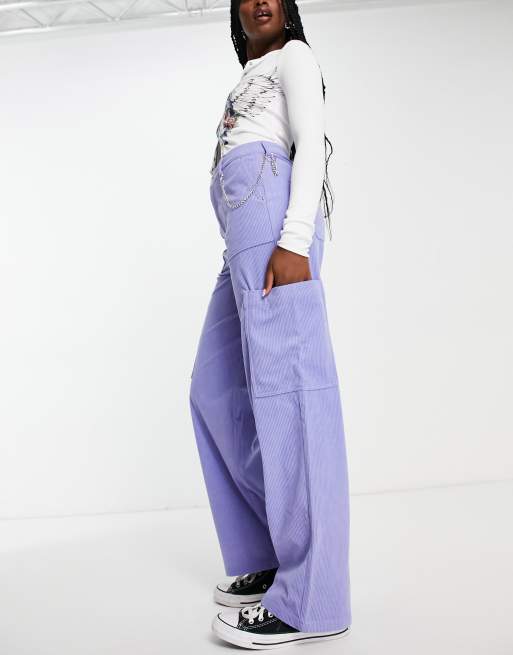 High waisted cargo on sale pants with chain