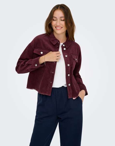 ONLY chaqueta en color burdeos - view 1