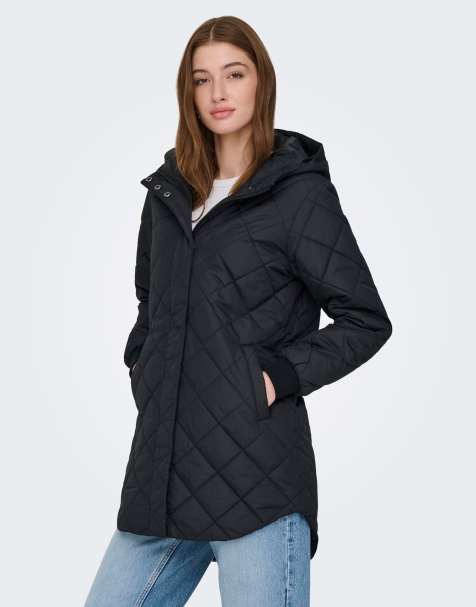ONLY chaqueta guateada negra - view 1