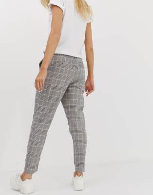 Only check pants with tie waist | ASOS