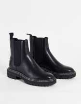 ASOS DESIGN Adjust chunky chelsea boots in black | ASOS