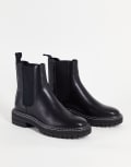 [ONLY] Only Chelsea boots with contrast stitch in black 37 Black