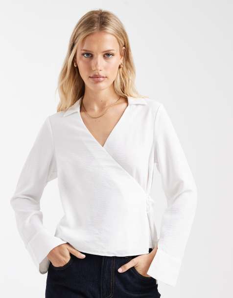 ONLY - Chemise cache-cœur - Blanc - view 1