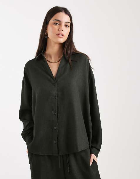 ONLY - Chemise d'ensemble à manches longues - Kaki - view 1