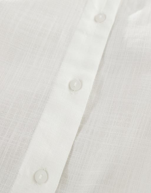 ONLY - Chemise légère courte coupe carrée - Blanc , 4 de 4