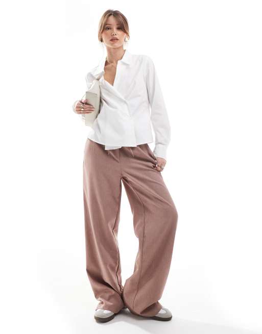 ONLY - Chemise manches longues à boutons asymétriques - Blanc , 2 de 4