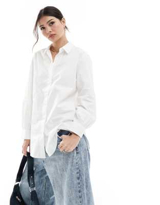 Only oversized shirt in white  - ASOS Price Checker