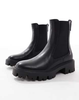 Only Chunky Chelsea Boots In Black
