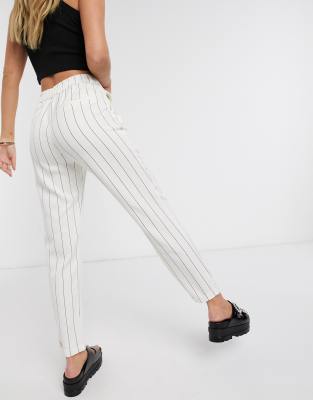 elasticated cigarette trousers