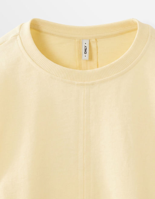 ONLY cinched waist t-shirt in buttermilk, 7 of 8