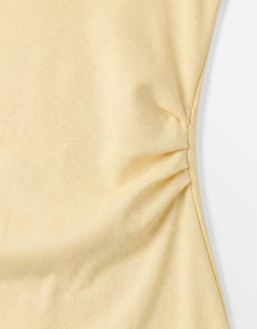 ONLY cinched waist t-shirt in buttermilk, 8 of 8