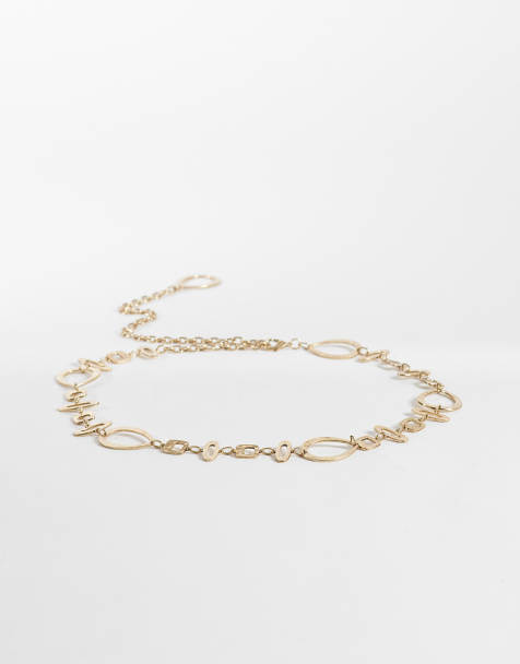 ONLY - Cintura con catena nei toni del marrone - view 1