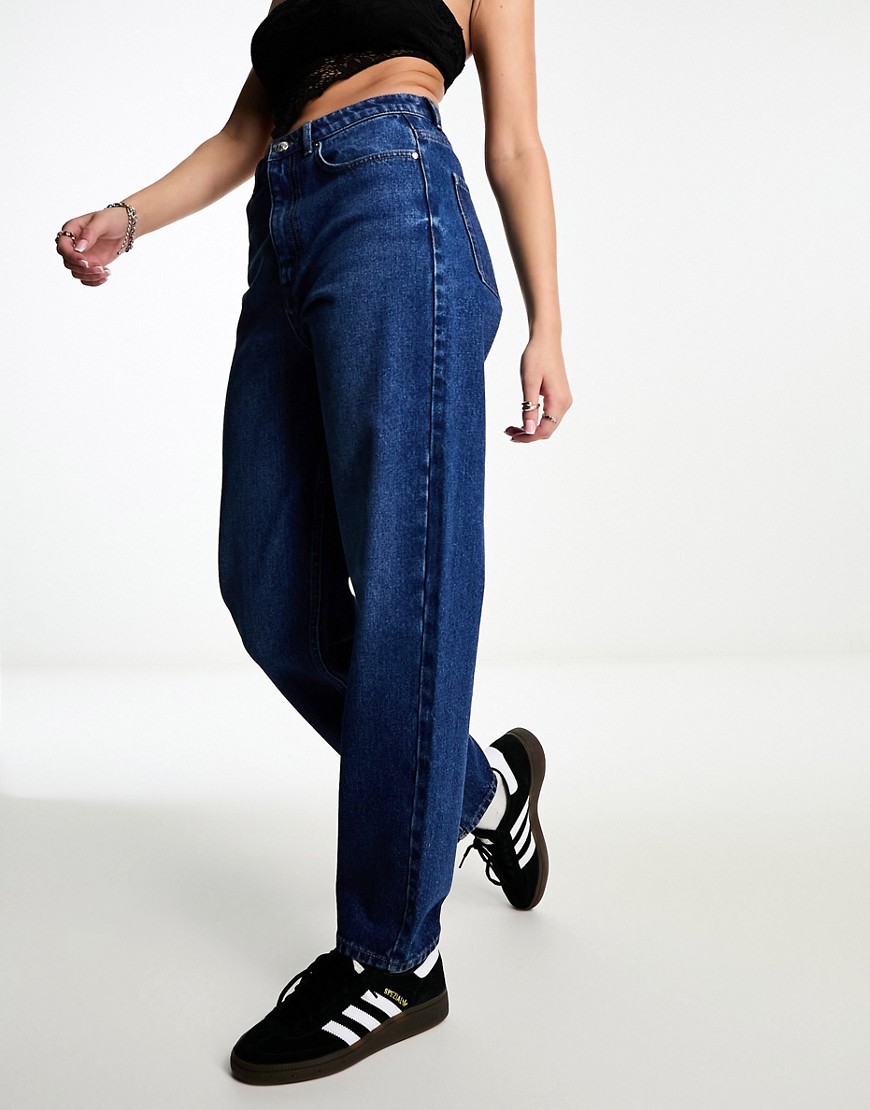Only Claire mom jeans in dark blue
