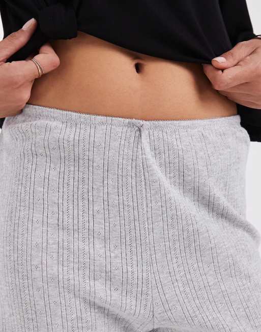 ONLY co-ord pantaloni da casa a gamba larga grigio chiaro, 5 di 5