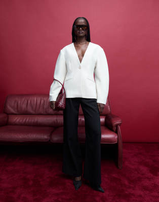 Only Cocoon Sleeves Blazer In White