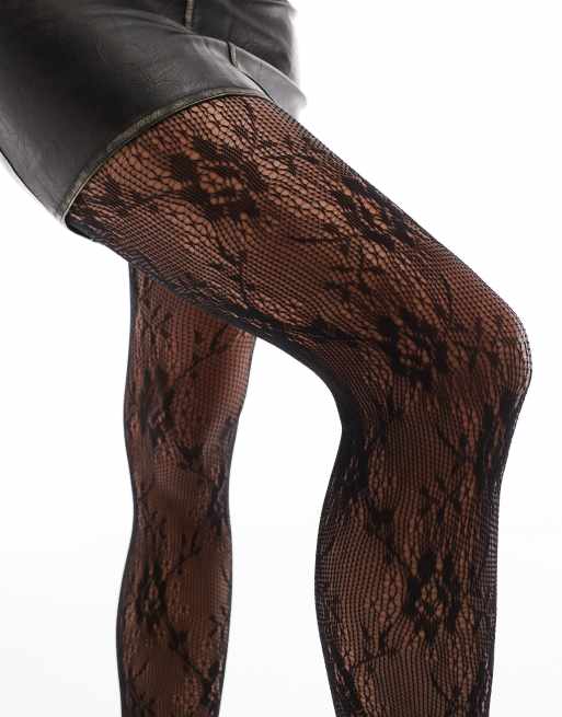 Collant Da Donna Senza Spalline In Pizzo, Nero, Taglia Unica (S-L), 88% Poliammide, 12% Elastan