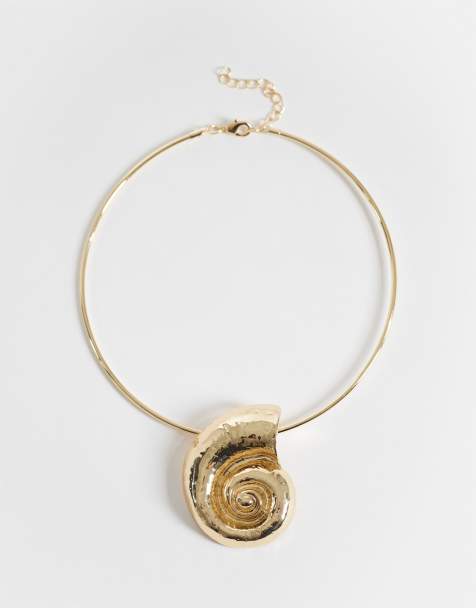 ONLY - Collier à pendentif coquillage - Doré - view 1