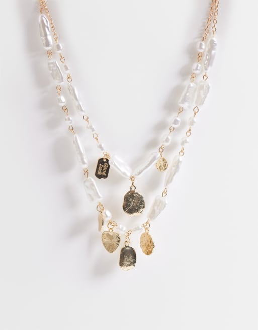 ONLY - Confezione da 2 collane con charms estivi color oro