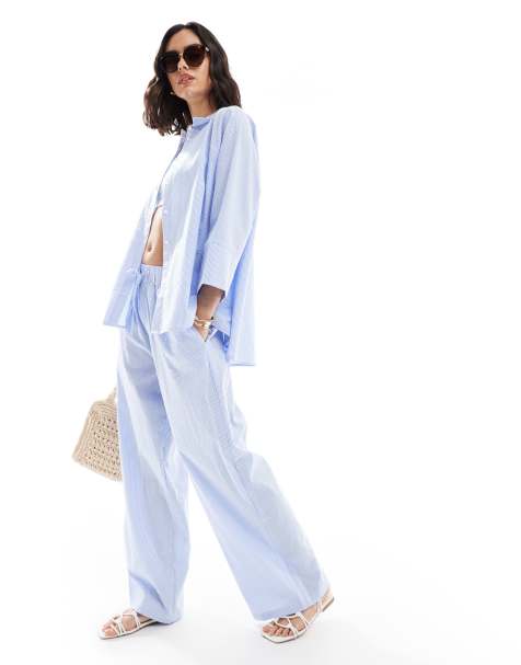 ONLY - Coordinato blu a righe - view 1