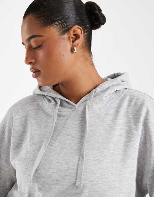 ONLY coordinato con hoodie Curve grigio chiaro, 2 di 4