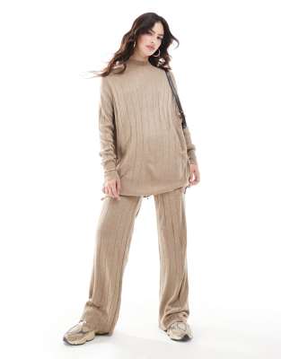 ONLY - Coordinato in maglia color sabbia - view 1