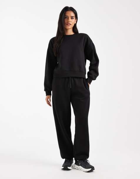 ONLY - Coordinato nero con joggers e felpa - view 1