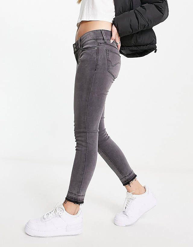 ONLY - coral skinny jean in washed black
