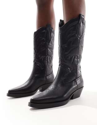 Only - Cowboystiefel in Schwarz