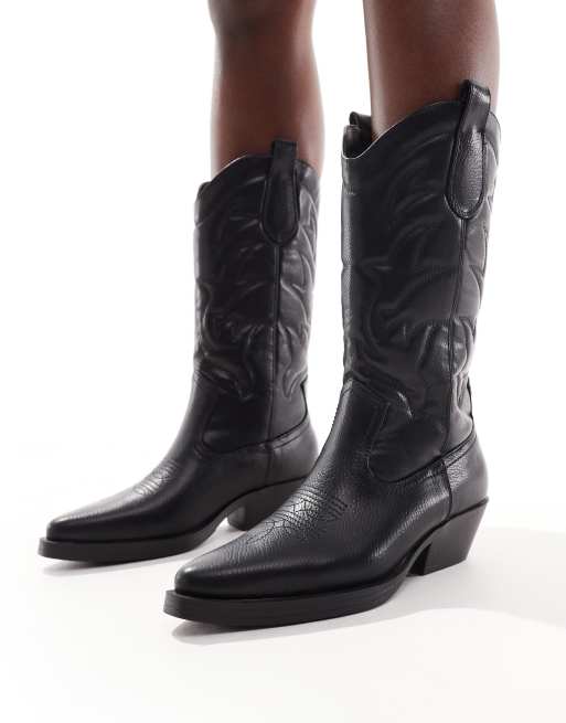 Only – Cowboystiefel in Schwarz  