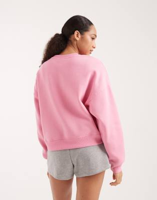 Only Crew Neck Drop Shoulder Sweatshirt In Multi