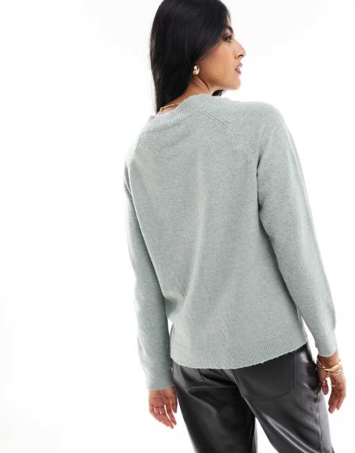 Grey crew neck deals jumper womens