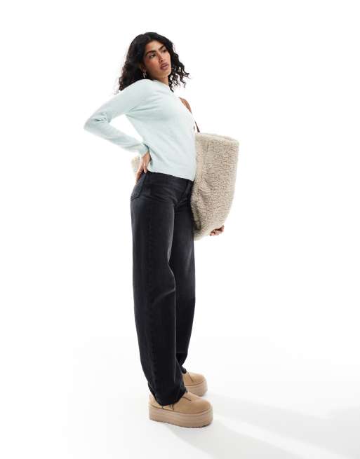 ONLY crew neck sweater in light mint green, 2 of 4