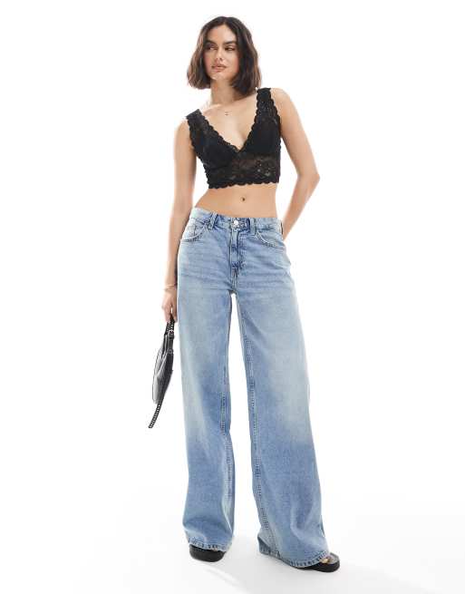 ONLY cropped lace bralette in black