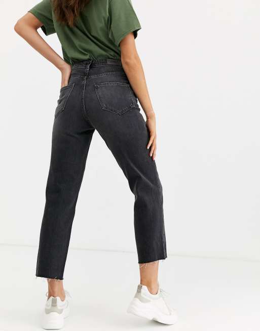 Cropped straight jeans