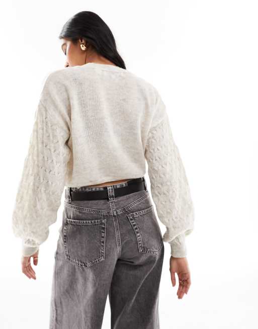 Sweater with only clearance sleeves