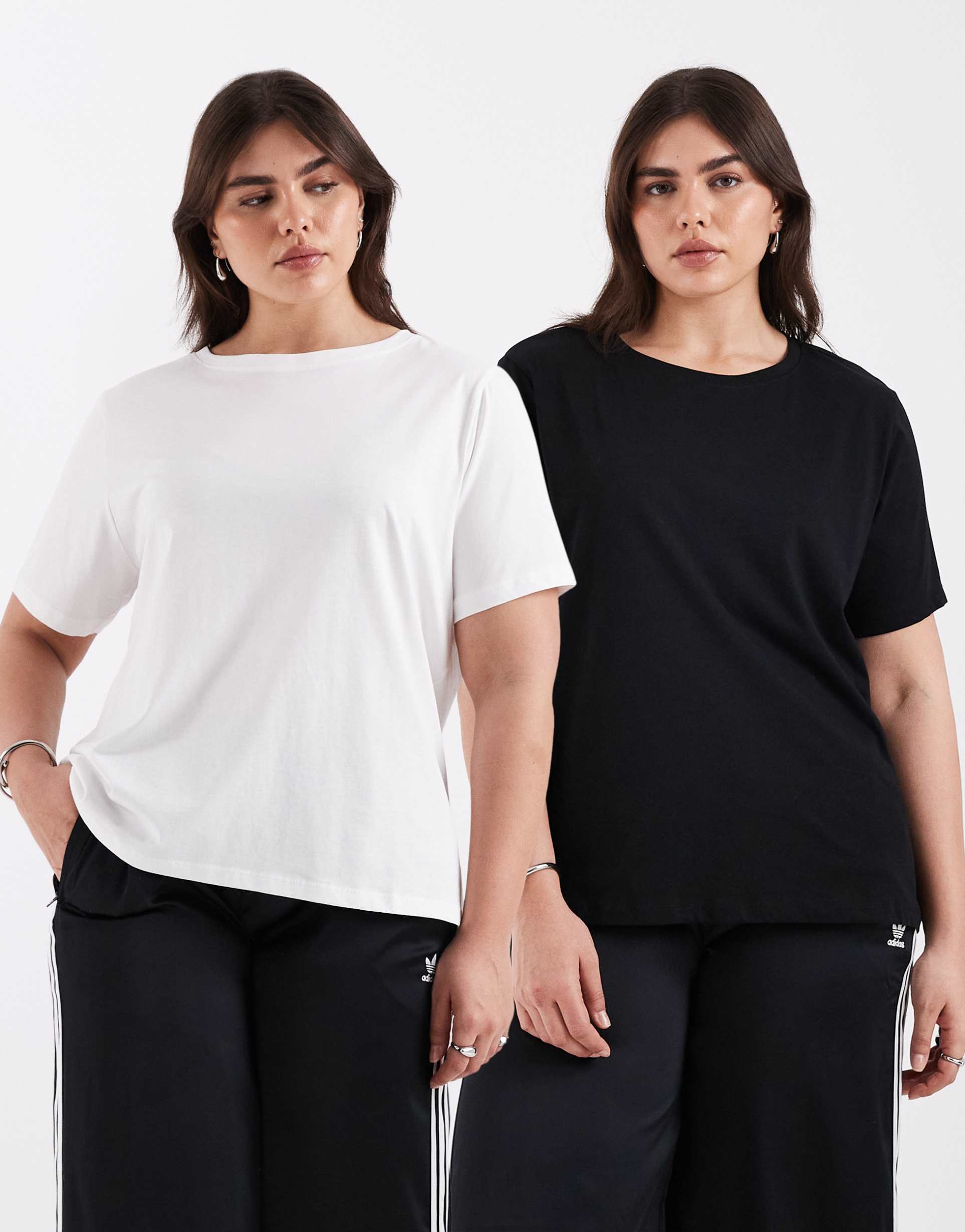 only curve 2-pack t-shirts in black & white