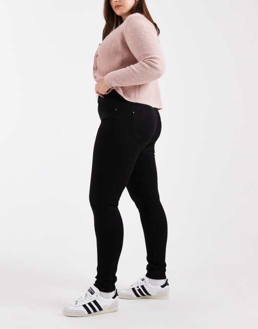 Only Curve - Augusta - Jean skinny taille haute - Noir , 2 de 5