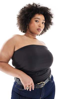 ONLY Curve - Bandeau-Top in Schwarz