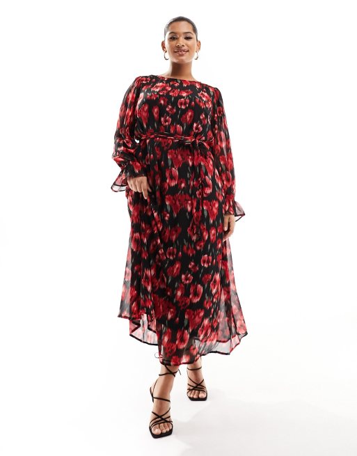 The Long Poppy Dress Black