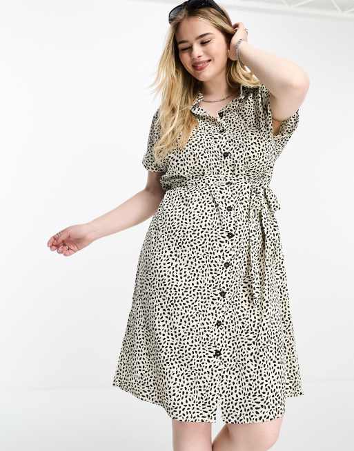 Oasis spot 2025 button through dress