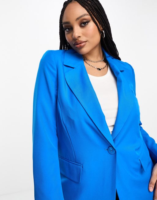 Royal blue shop plus size blazer