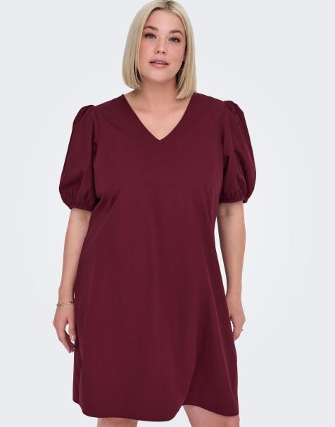 ONLY Curve Dress in zinfandel