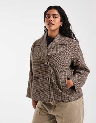 Only Curve Boxy Fit Jacket In Neutral