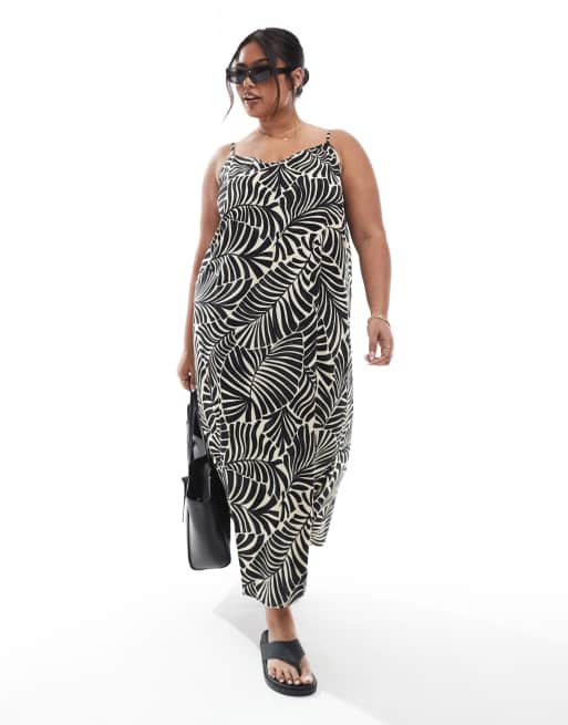 chinese dress ladies Plus) Cami Maxi Dress with Pockets  Essence of Noire